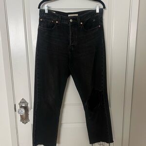 Levi’s Wedgie Straight Black Jeans